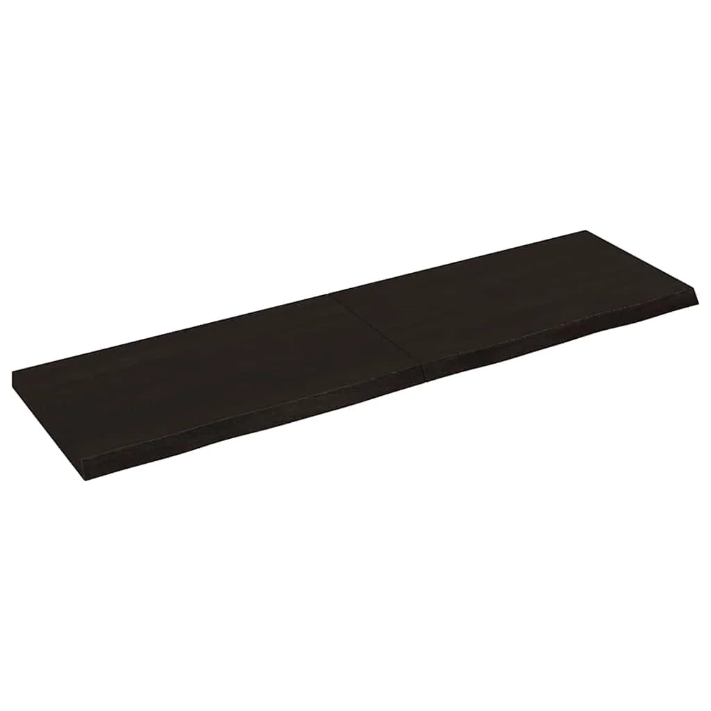 étagère murale bois foncé