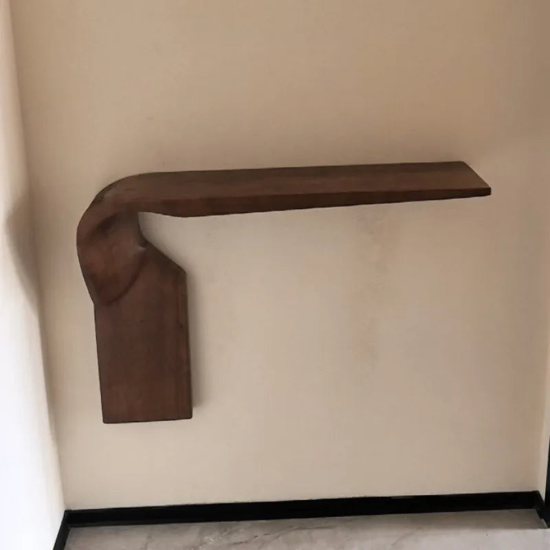 console bois pour étagère murale
