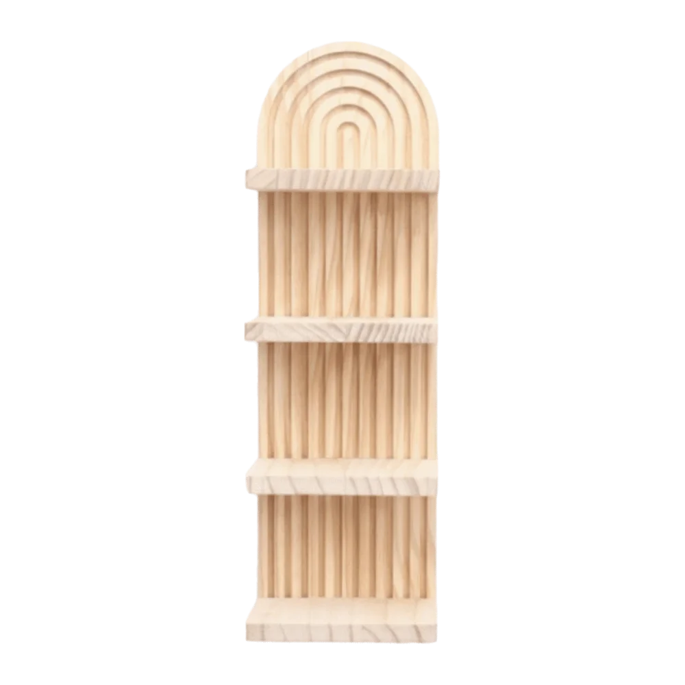 étagère murale design original en bois