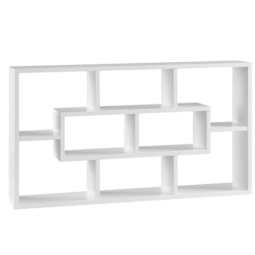 étagère bibliothèque murale bois blanc