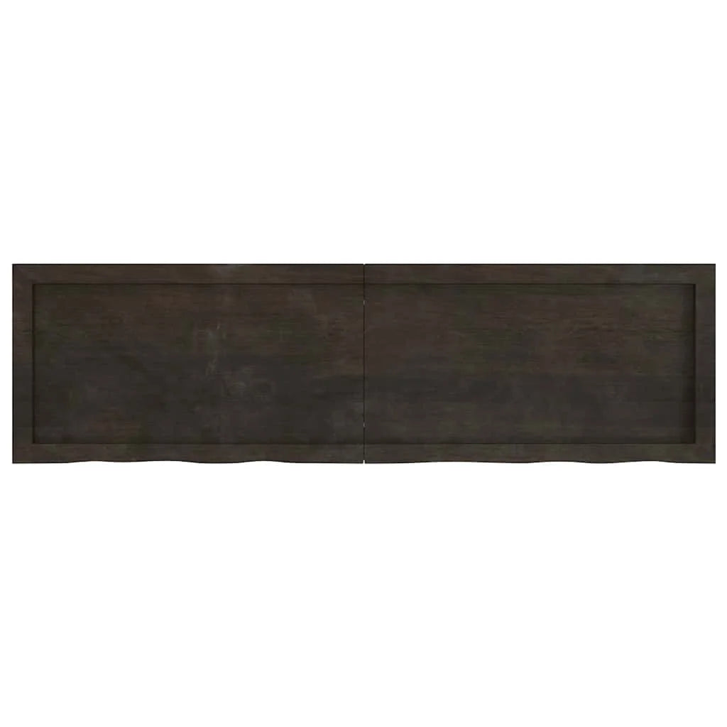 étagère murale bois foncé