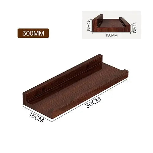 étagère murale bois avec rebord