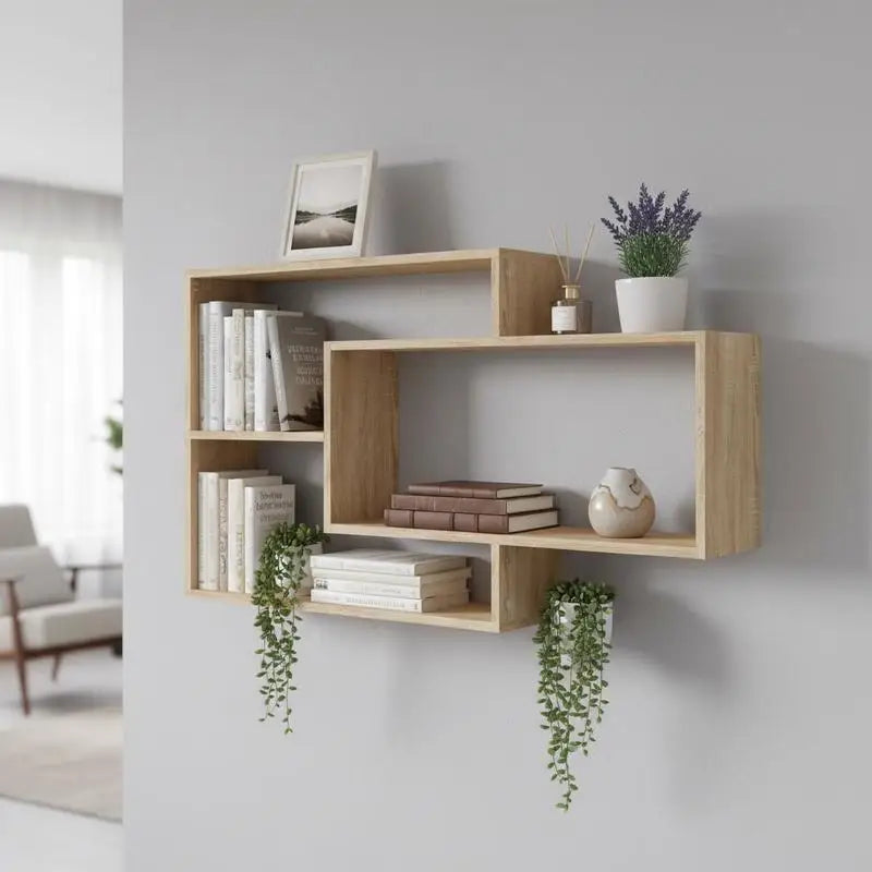 étagère murale bois cocktail scandinave