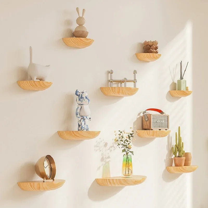 étagère murale décorative en bois