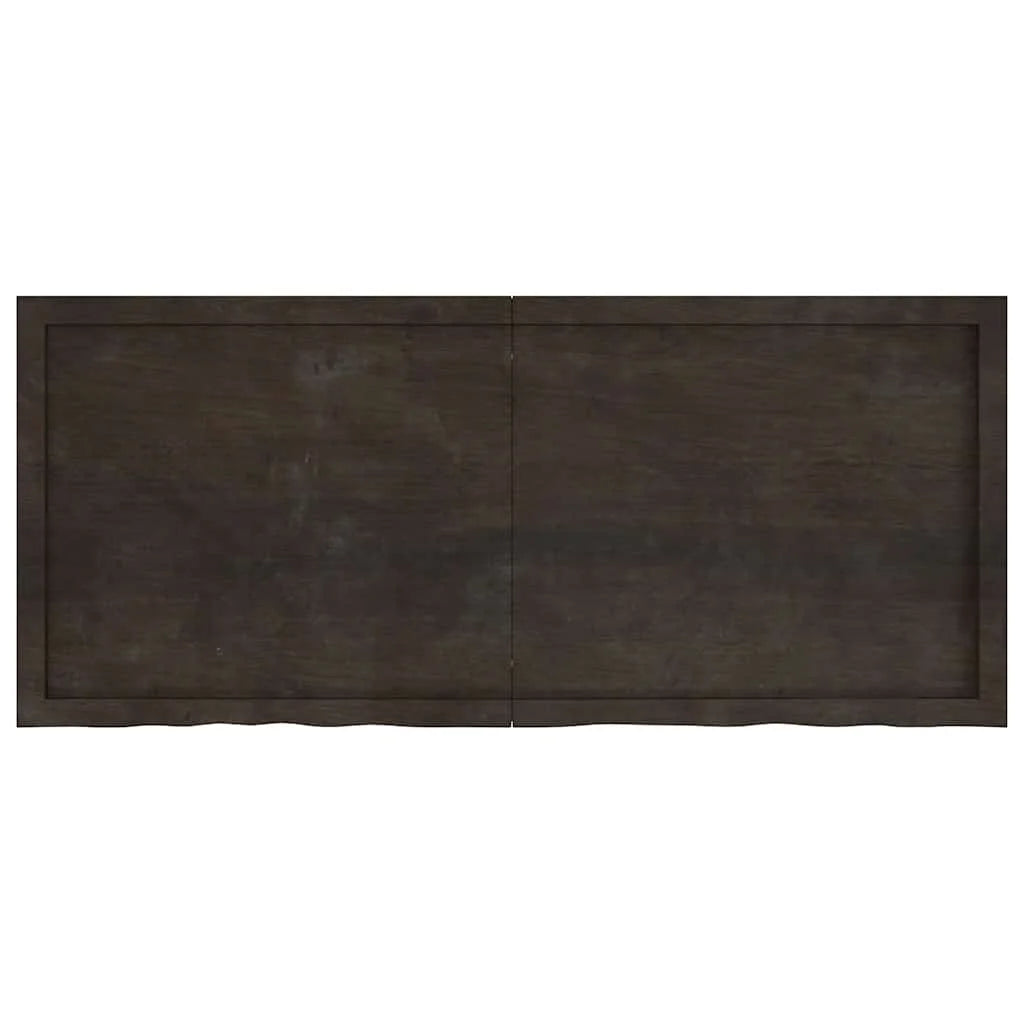 étagère murale bois foncé