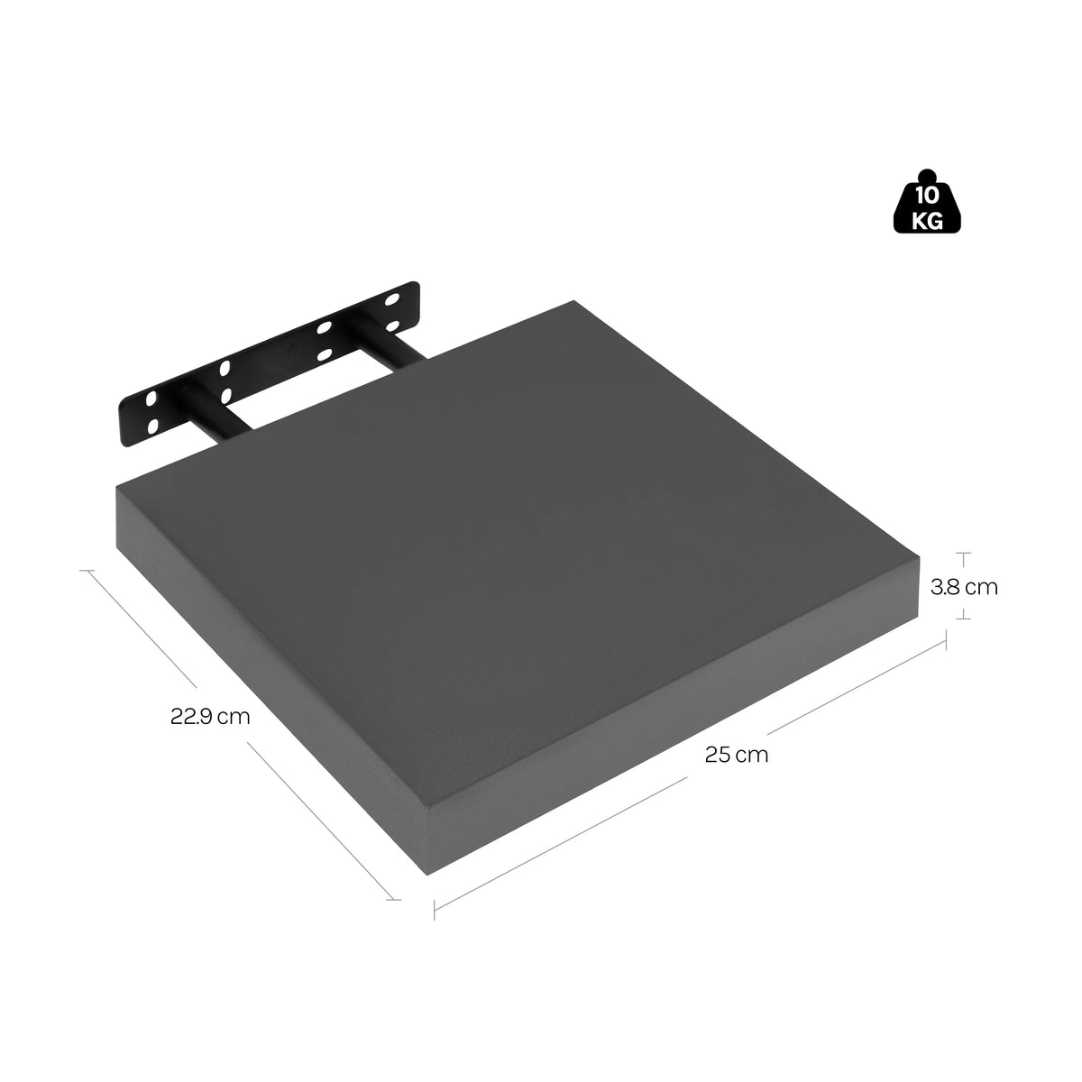 étagère mural bois longueur 50 cm