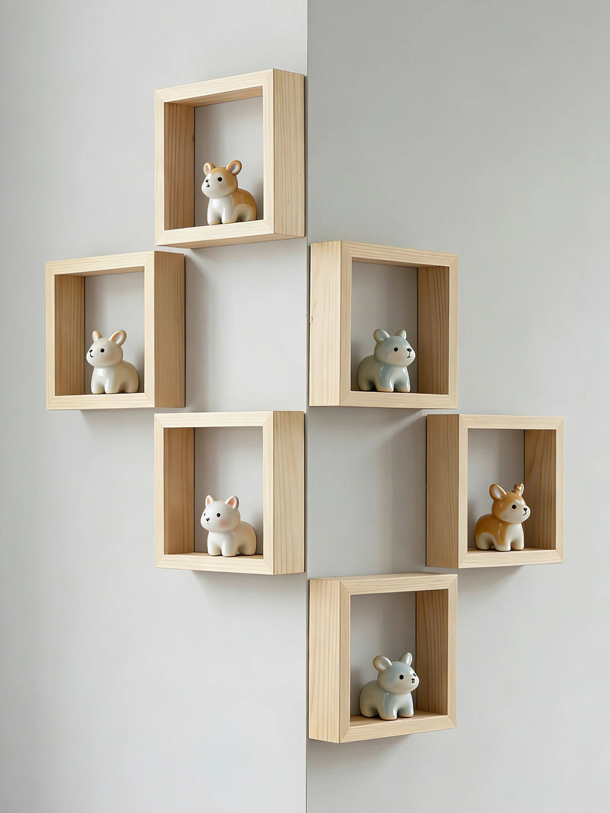 étagère murale cube bois