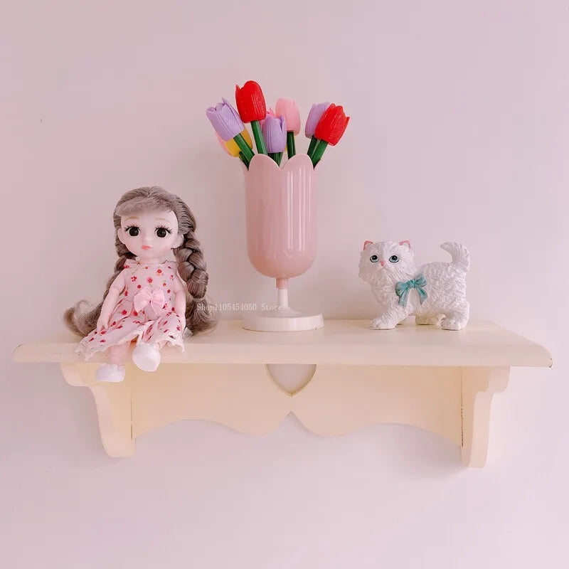 étagère murale bois romantique