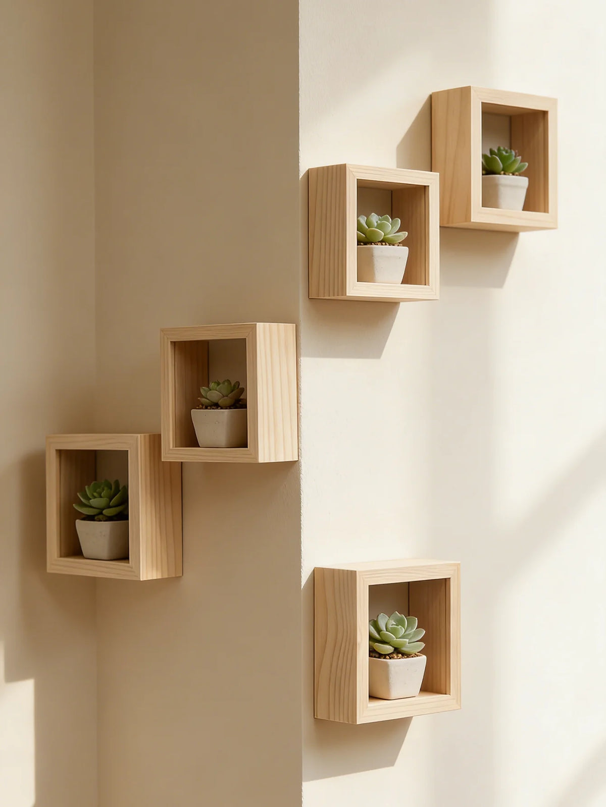 étagère murale cube bois