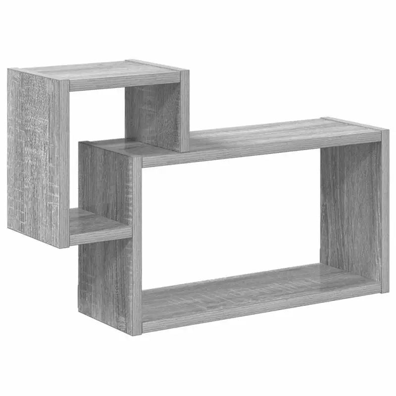 étagere murale bois 2 cubes encastrés