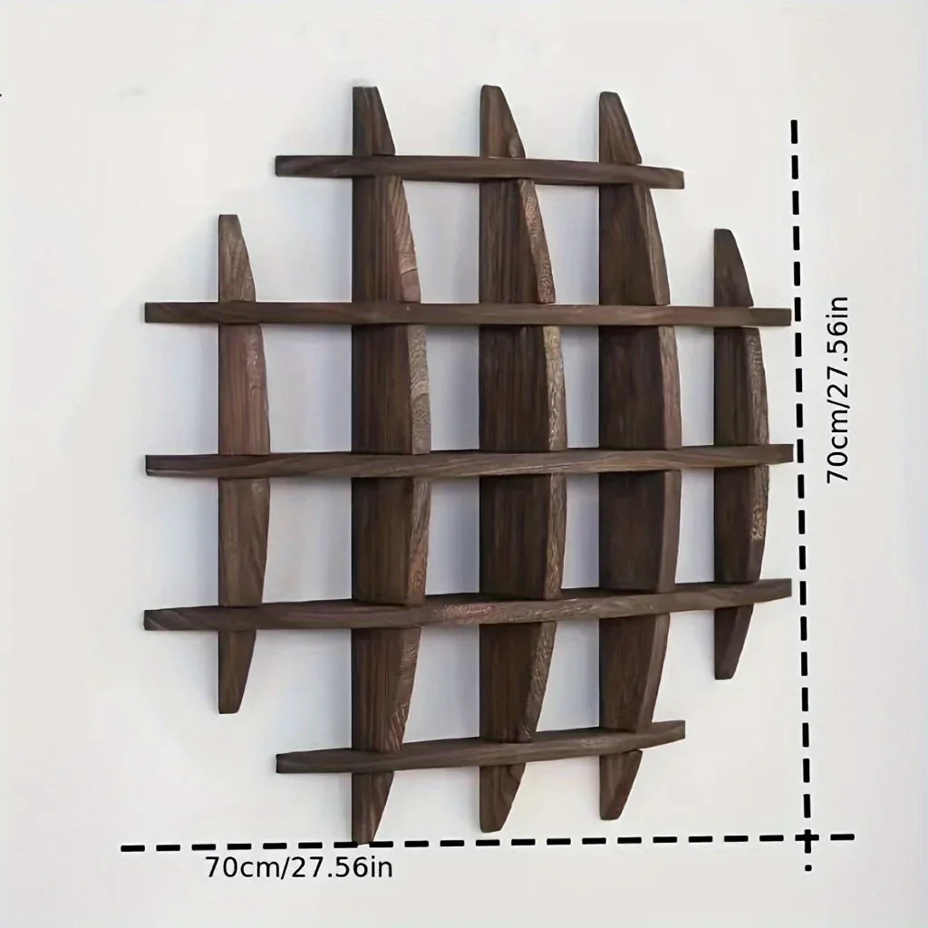 étagere mural bois thé