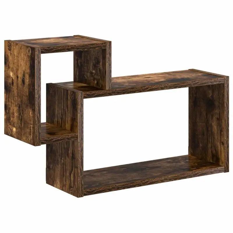 étagere murale bois 2 cubes encastrés