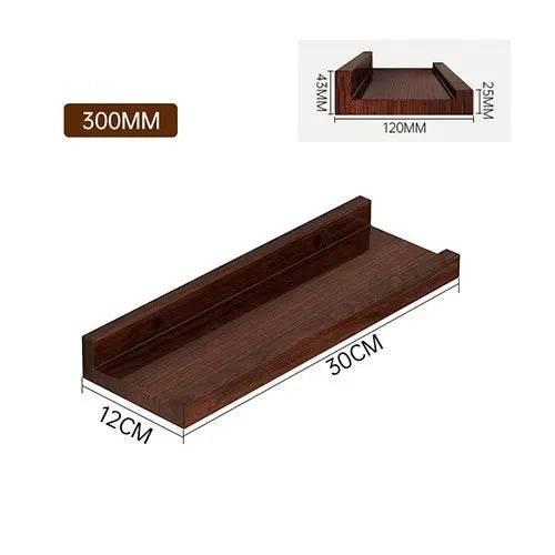 étagère murale bois avec rebord