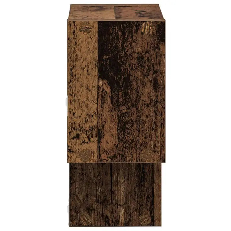 étagere murale bois 2 cubes encastrés