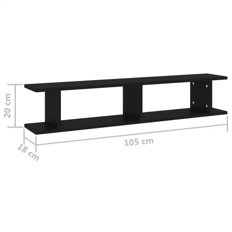 double étagère murale en bois