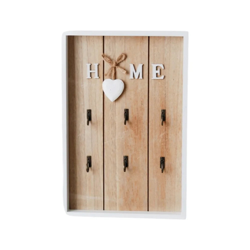 étagère murale bois métal porte clé