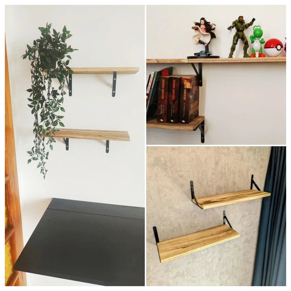 ancienne petite étagère murale bois