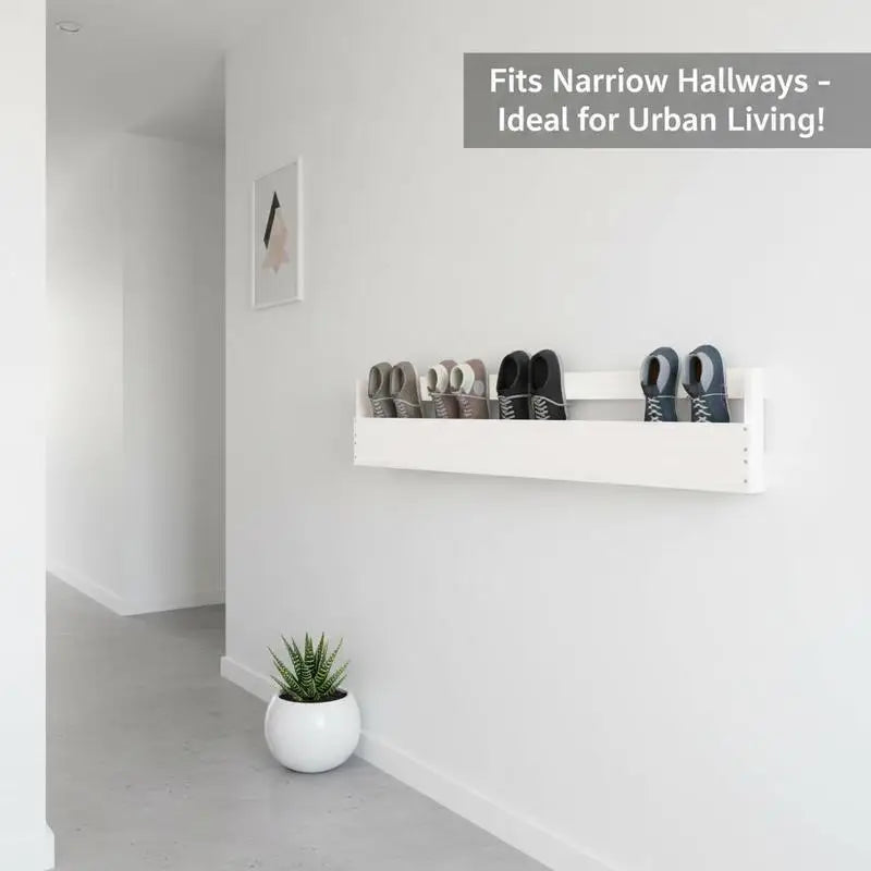 étagère chaussures murales bois