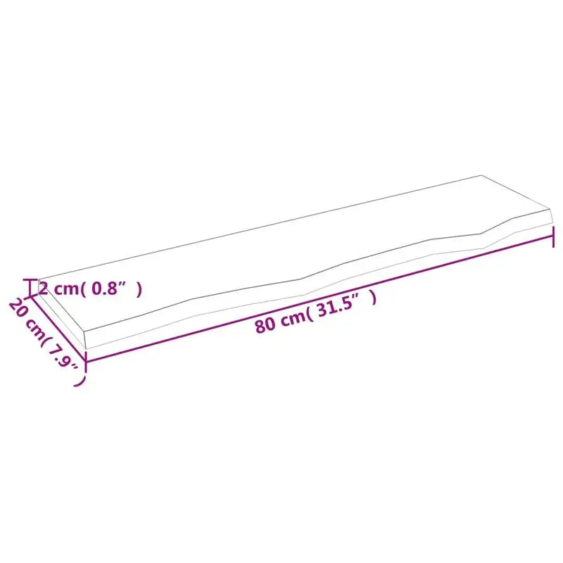 étagère murale bois 80 cm