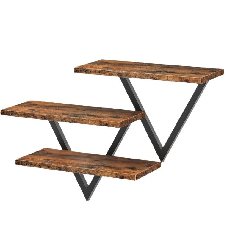 étagère murale triangle bois