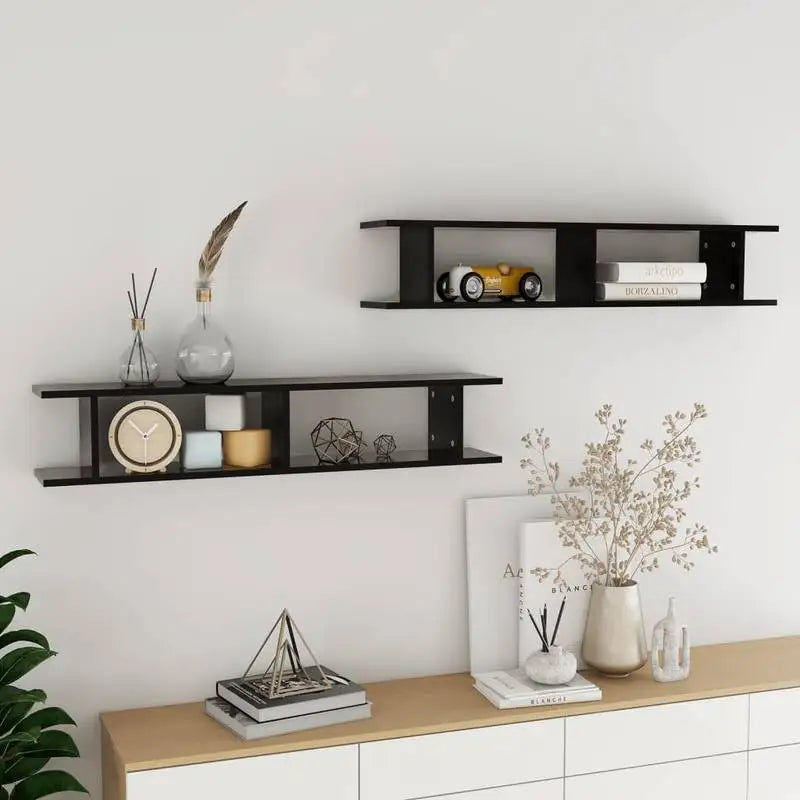double étagère murale en bois