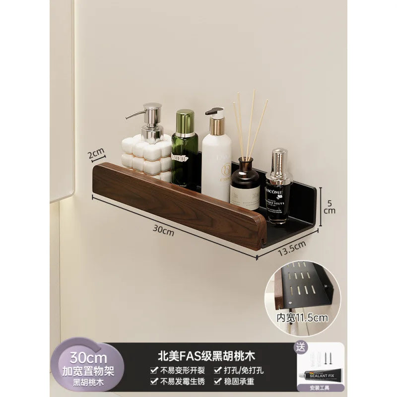 étagère murale bois salle de bain