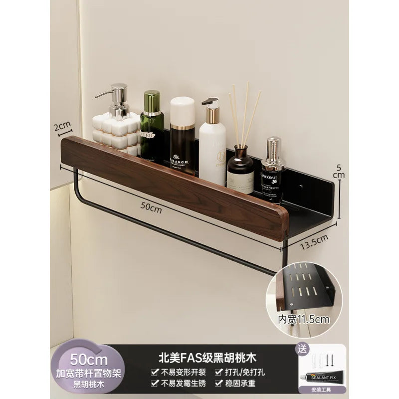 étagère murale bois salle de bain