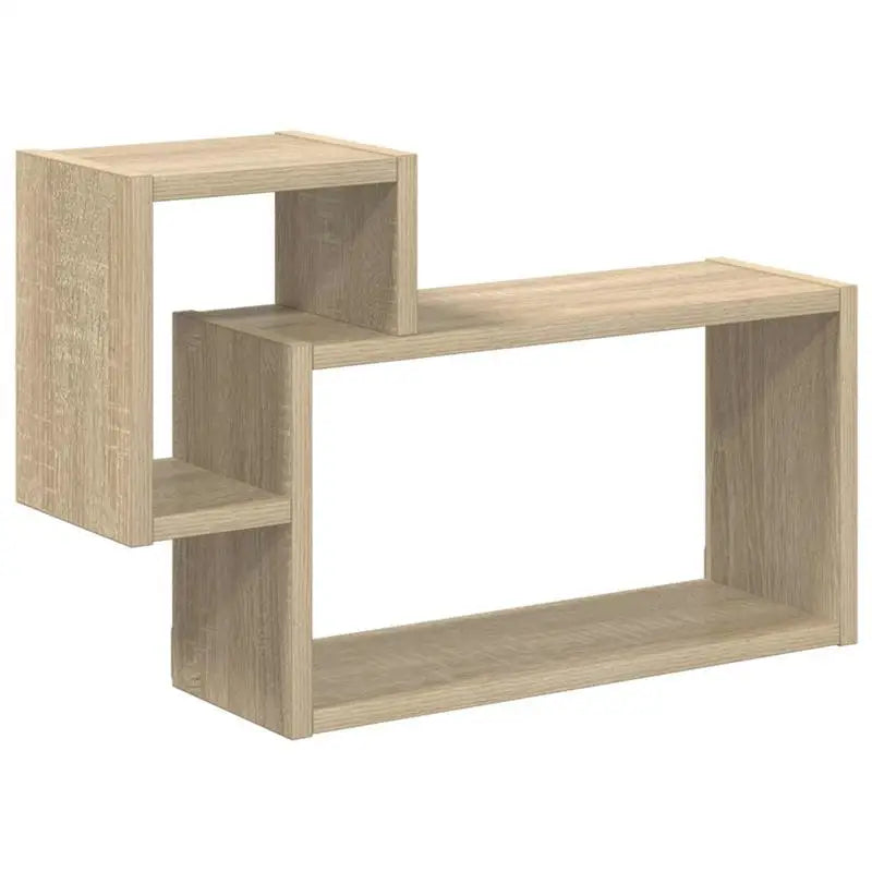 étagere murale bois 2 cubes encastrés
