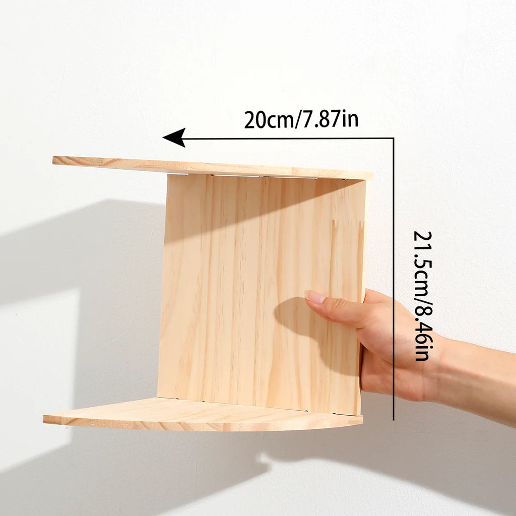 étagere murale colonne bois