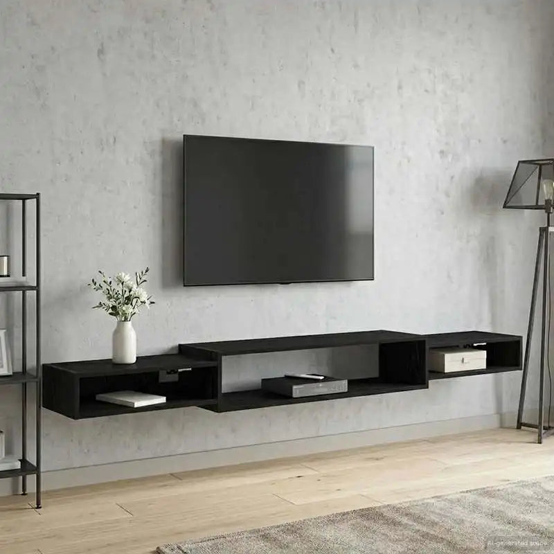 étagère murale tv bois