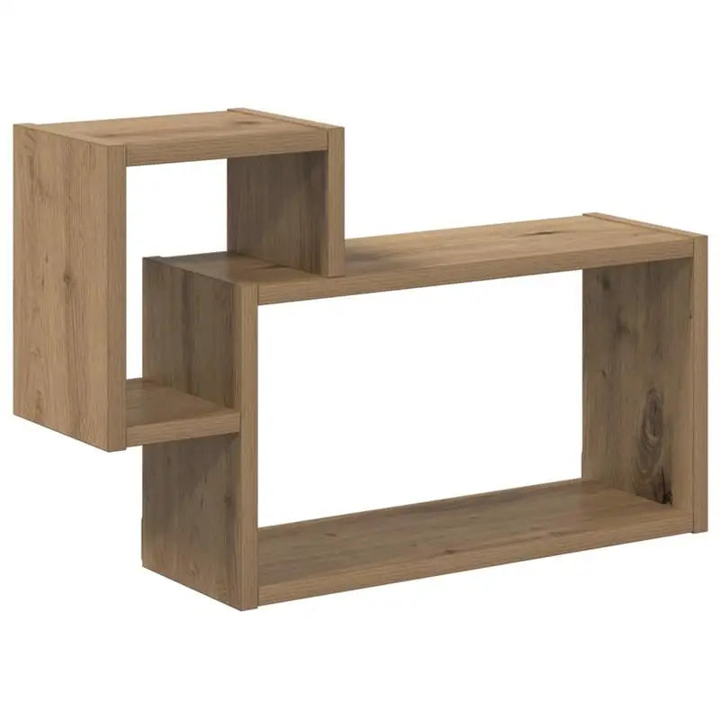 étagere murale bois 2 cubes encastrés