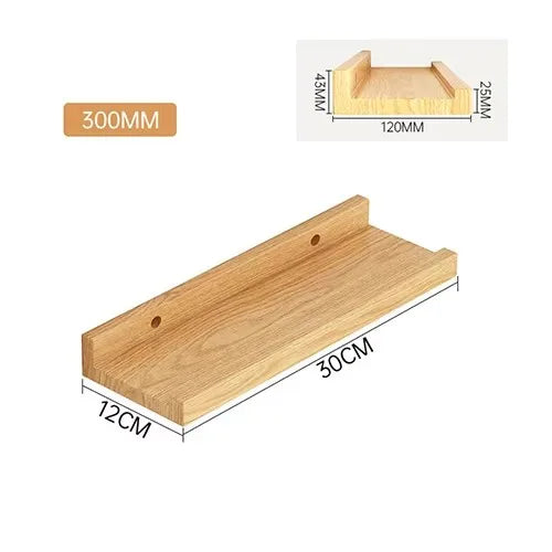 étagère murale bois avec rebord