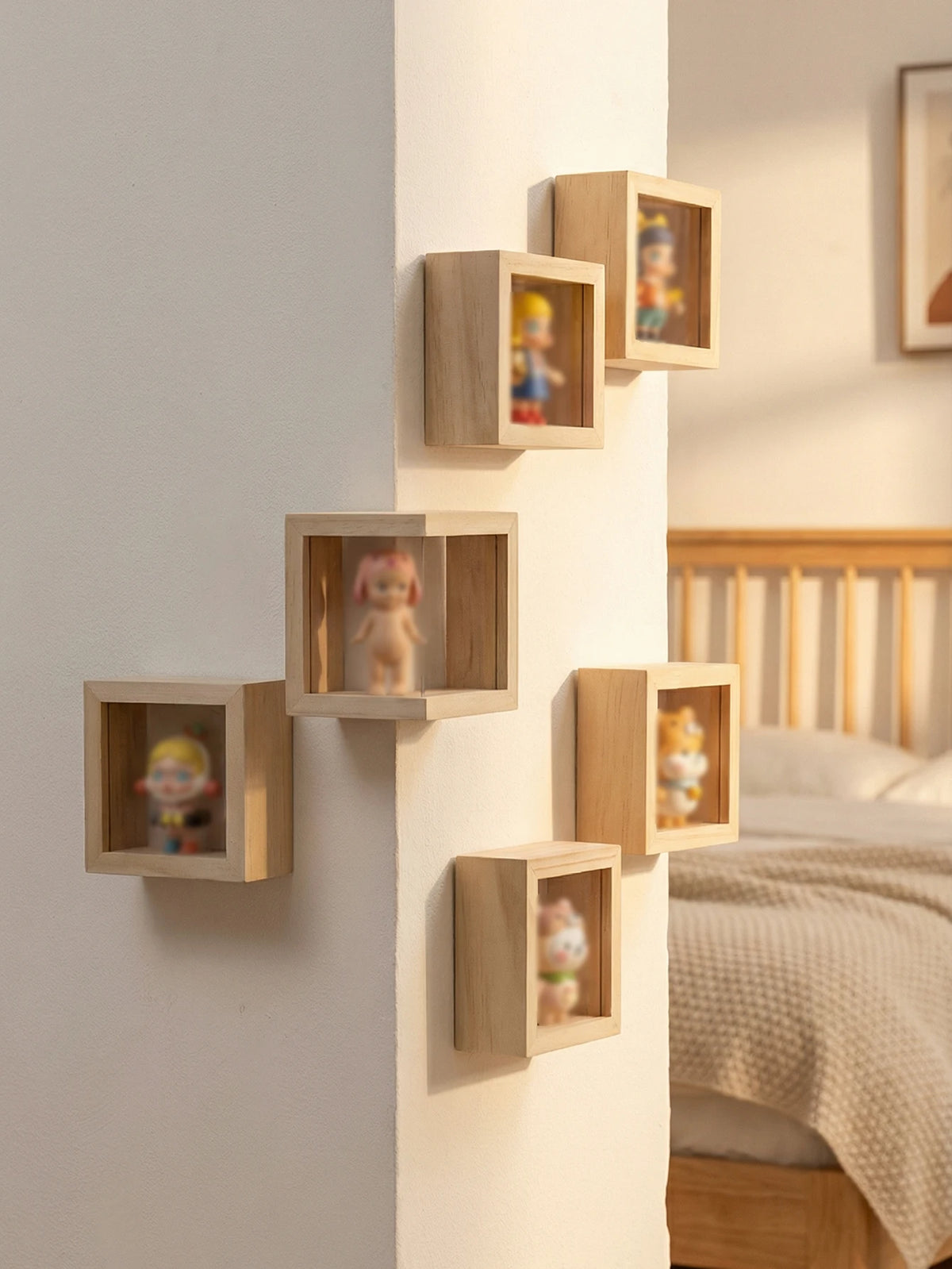 étagère murale cube bois